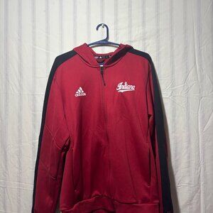 Indiana Hoosiers Adidas Jacket Mens M Red/Black - Great Condition